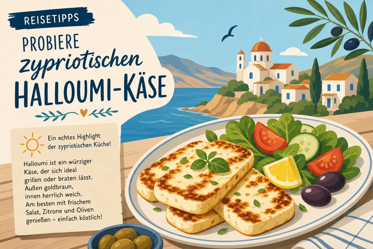 Probiere zypriotischen Halloumi-Käse