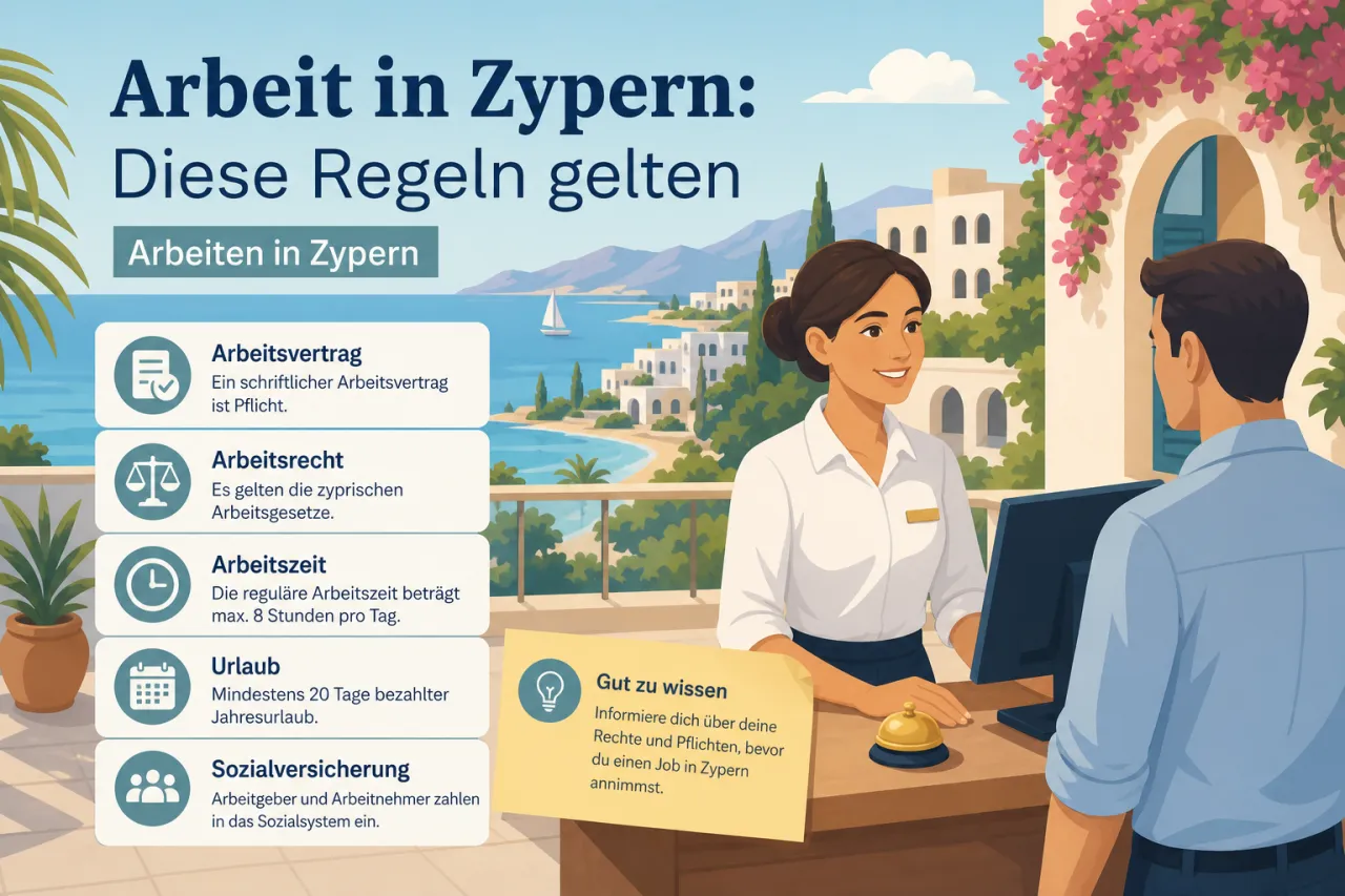 Rechtliche Rahmenbedingungen für Arbeit in der Republik Zypern