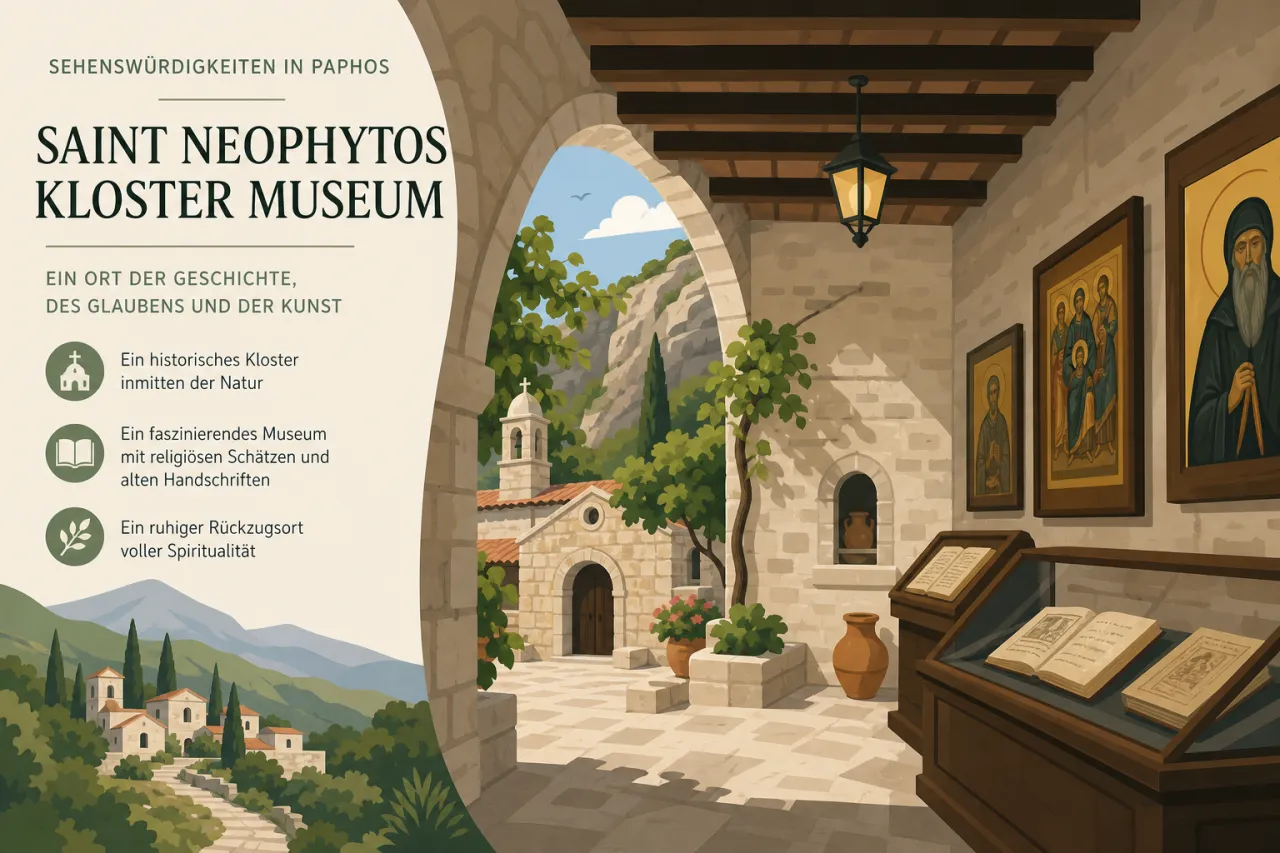 Saint Neophytos Monastery Museum: Museum und Kloster in Paphos