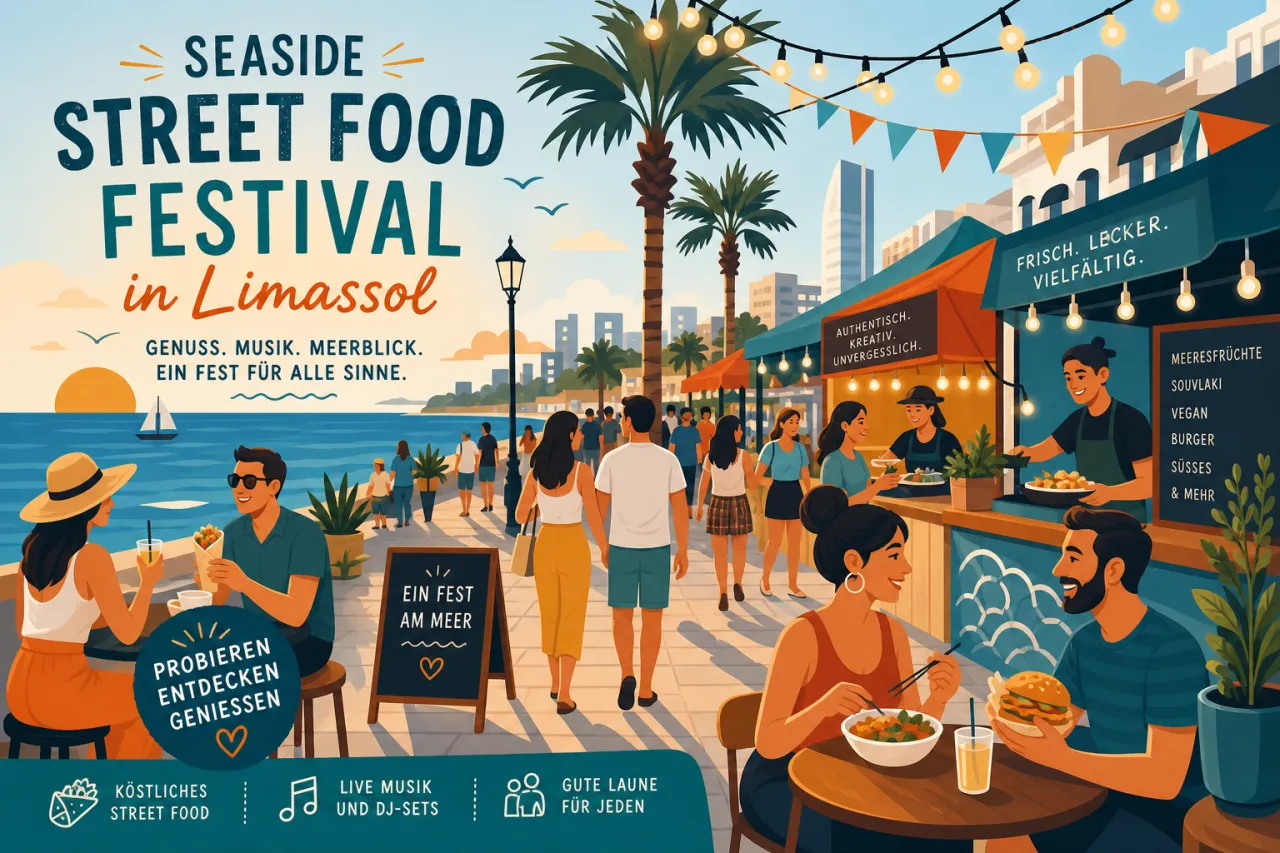 Seaside Street Food Festival in Limassol: Kulinarische Vielfalt am Meer