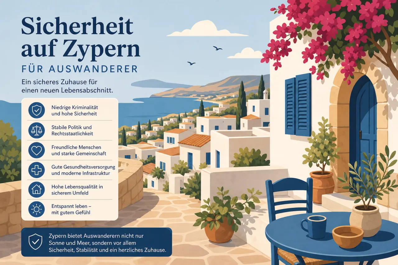 Sicherheit auf Zypern für Auswanderer