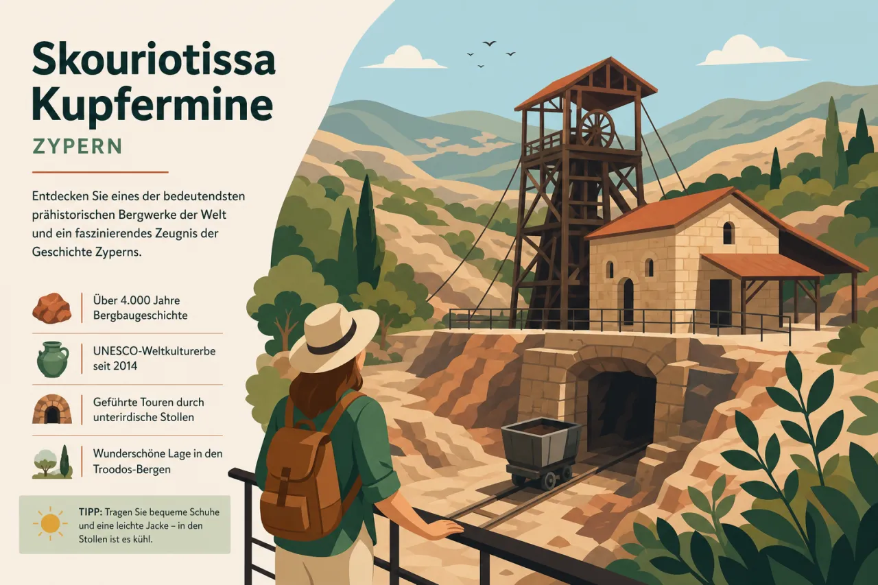 Skouriotissa Copper Mine: Historische Kupfermine und industrielle Geschichte