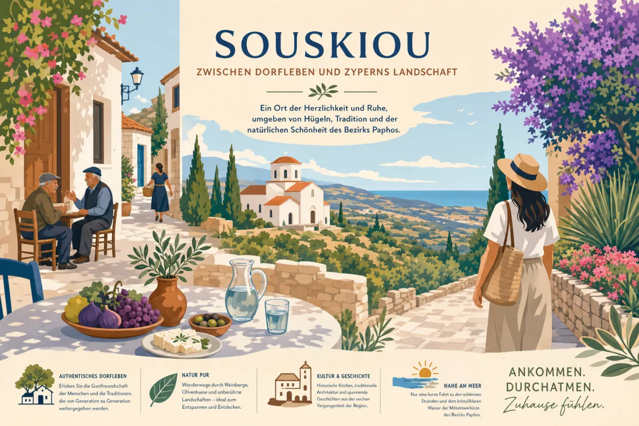 Souskiou: Tradition und Moderne im Herzen Zyperns