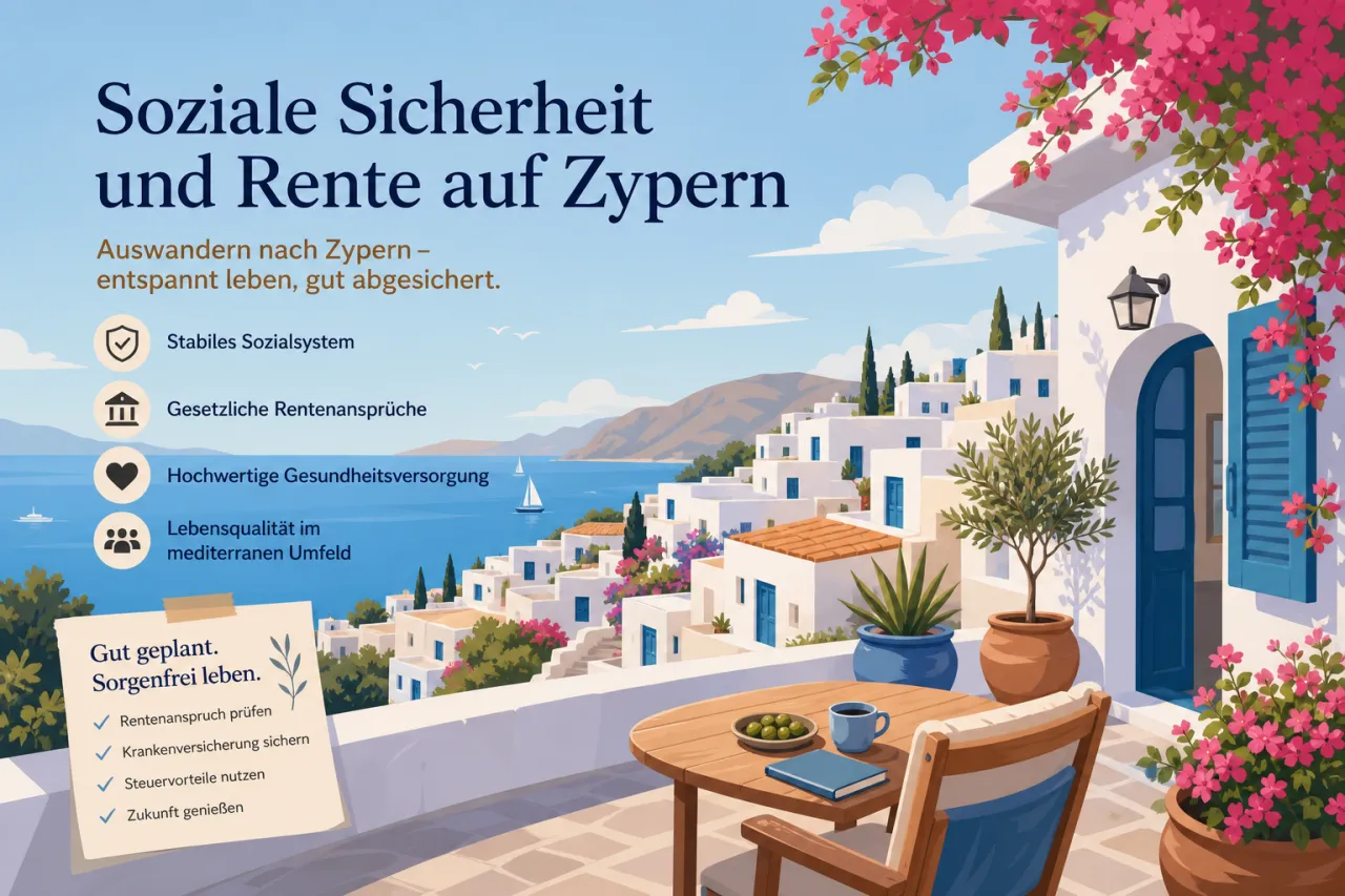 Soziale Sicherheit und Rentensystem auf Zypern für Auswanderer
