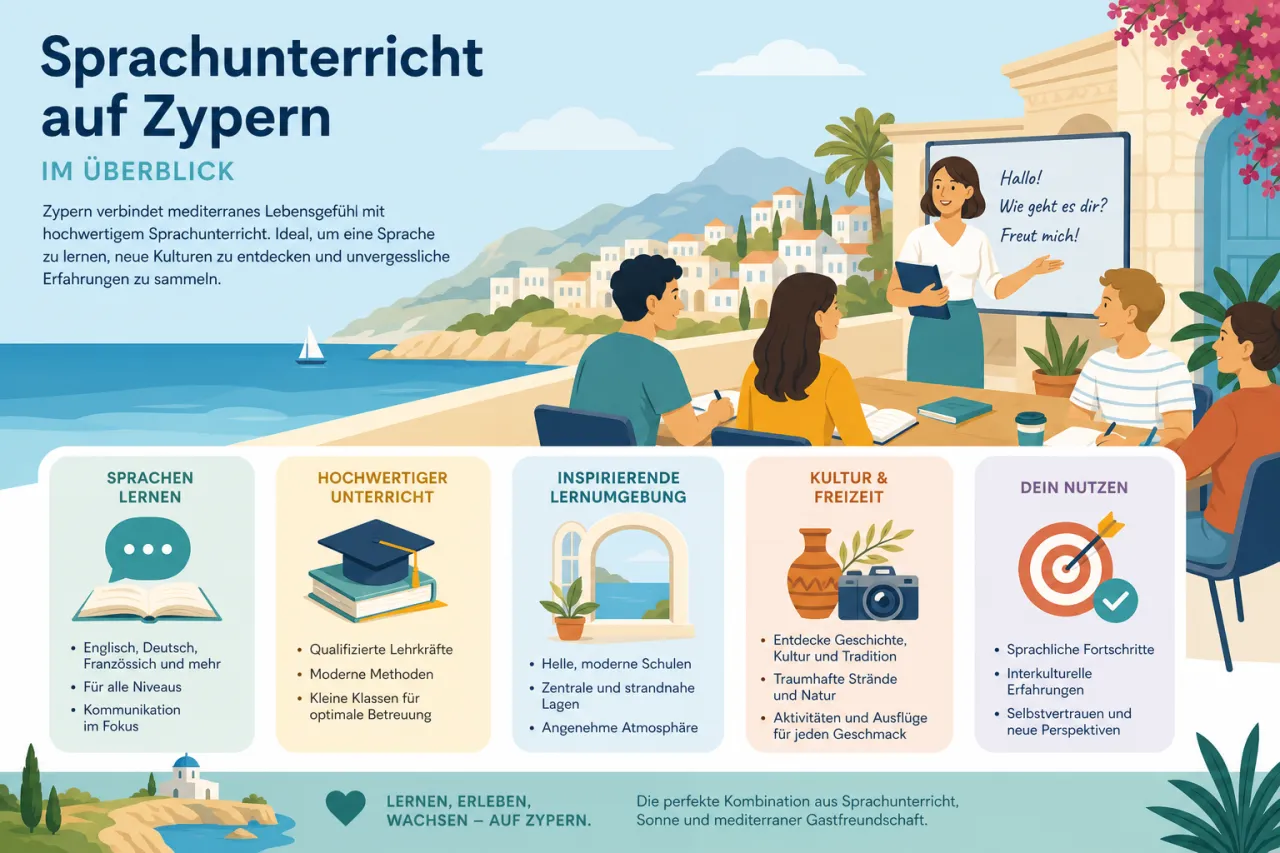 Sprachunterricht in zypriotischen Schulen: Englisch, Griechisch und mehr
