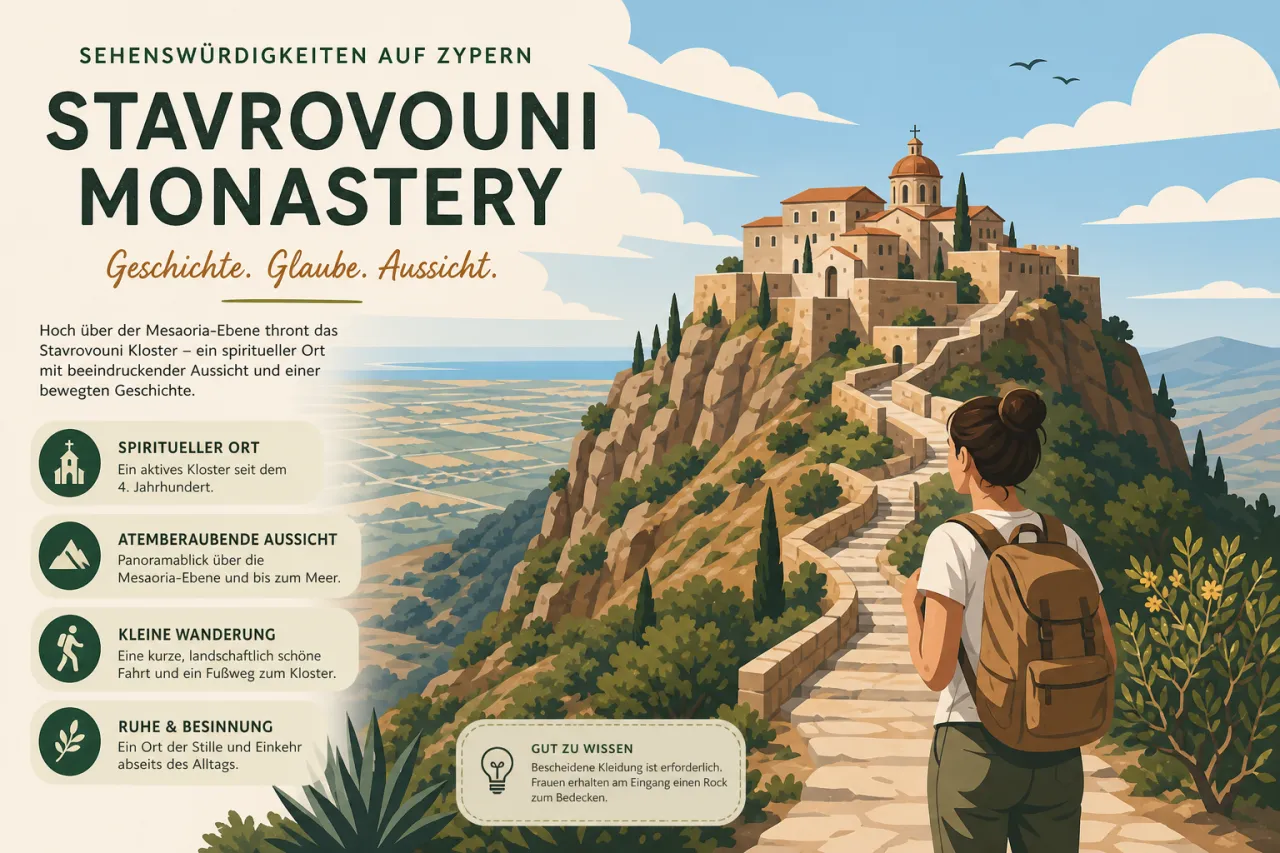 Stavrovouni Monastery: Kloster auf dem Berg Stavrovouni erkunden