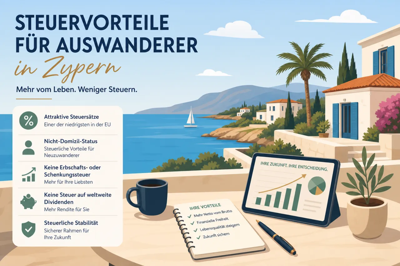 teuervorteile für Auswanderer in Zypern: Was du wissen musst