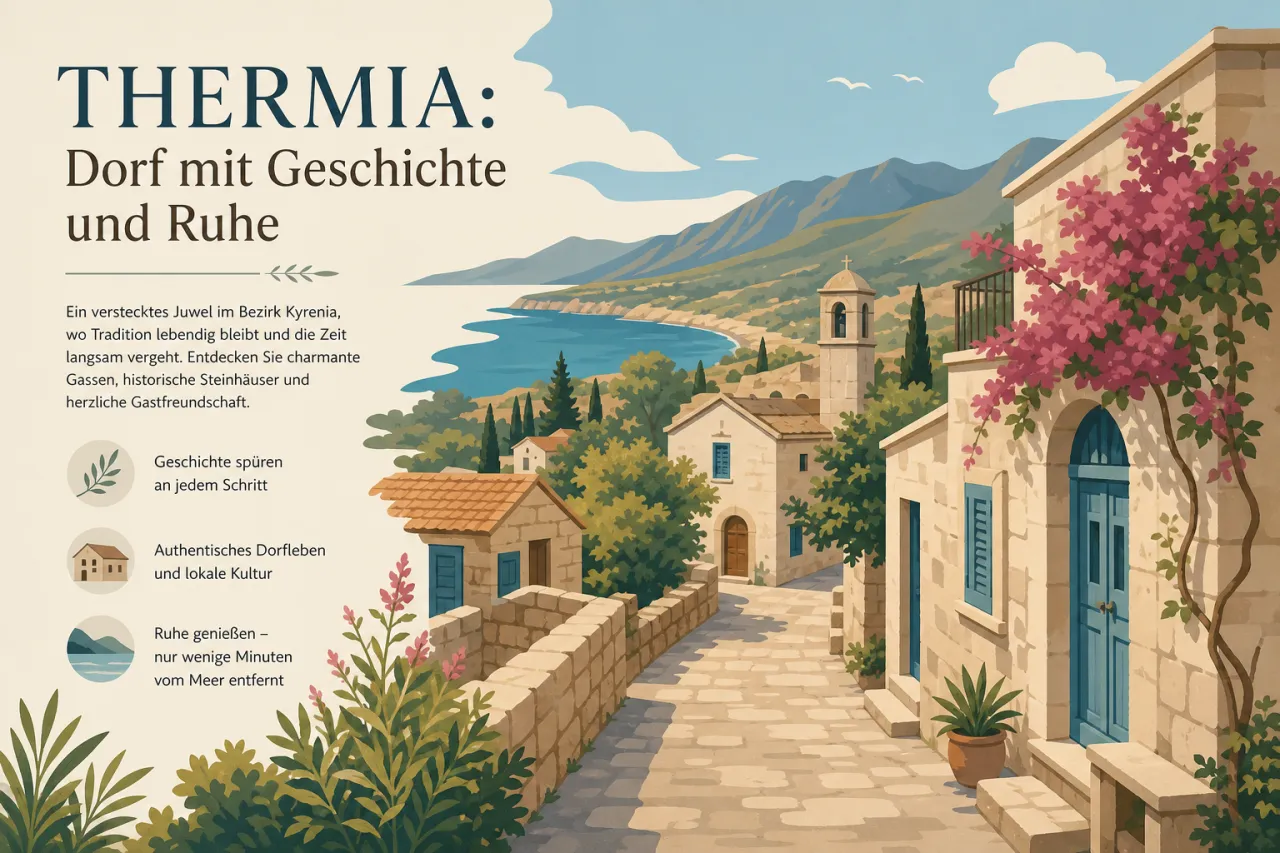 Thermia: Ein ruhiges Dorf mit reicher Geschichte