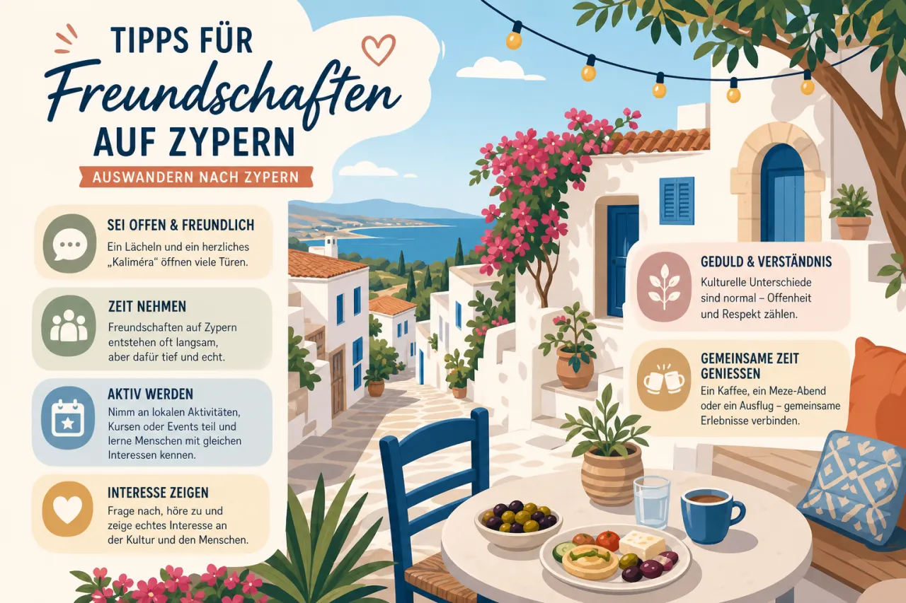 Tipps für Freundschaften auf Zypern