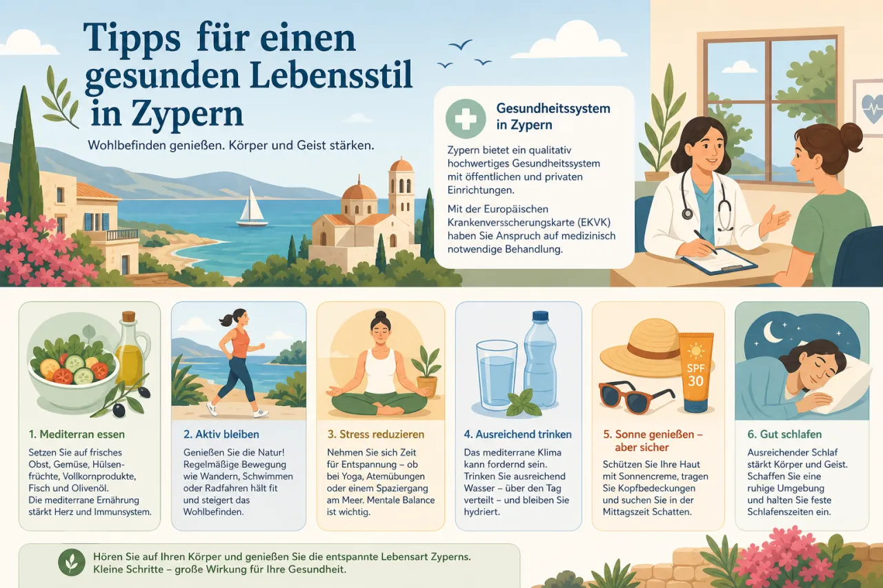 Tipps für einen gesunden Lebensstil in Zypern