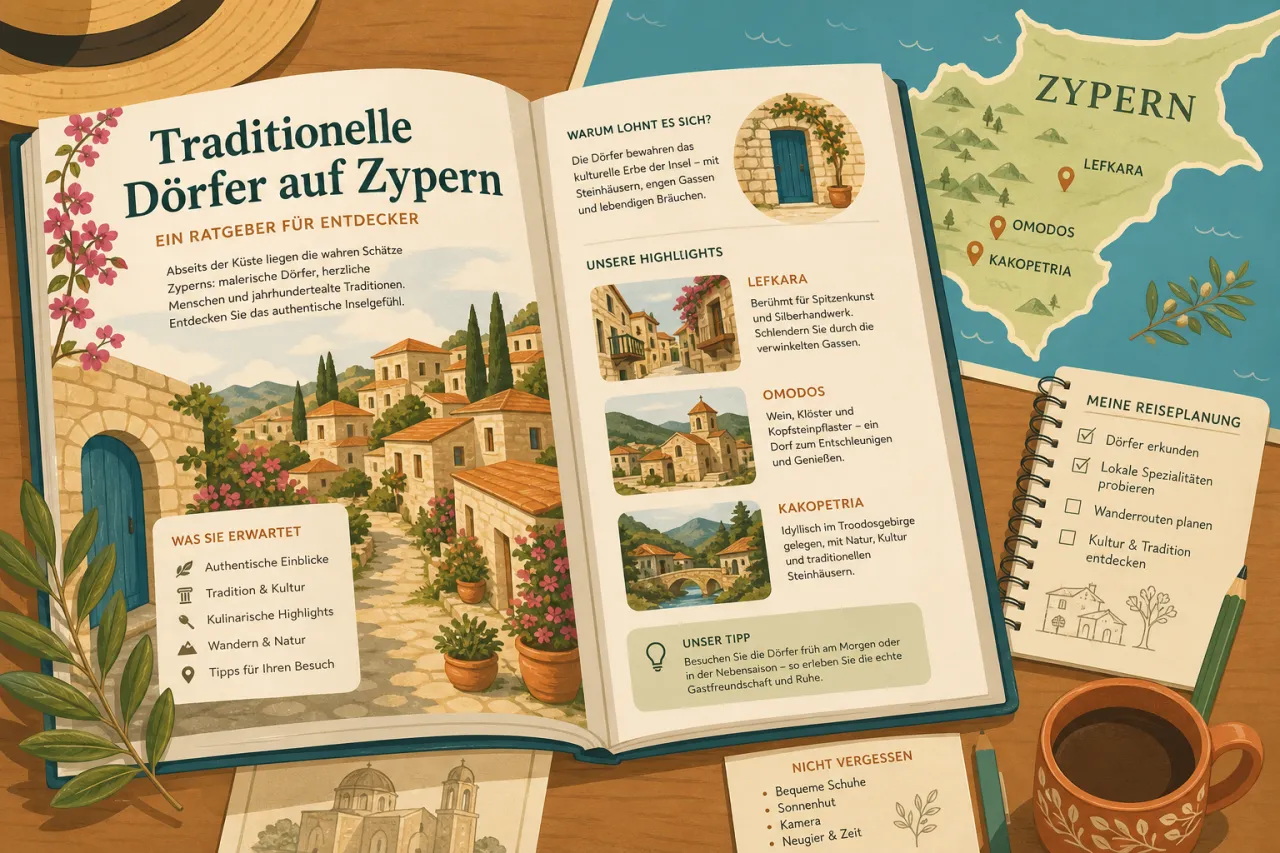 Traditionelle Dörfer auf Zypern: Lefkara, Omodos und mehr