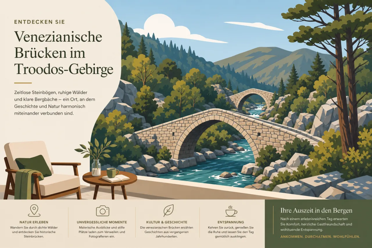 Venetian Bridges: Historische Brücken im Troodos-Gebirge erkunden