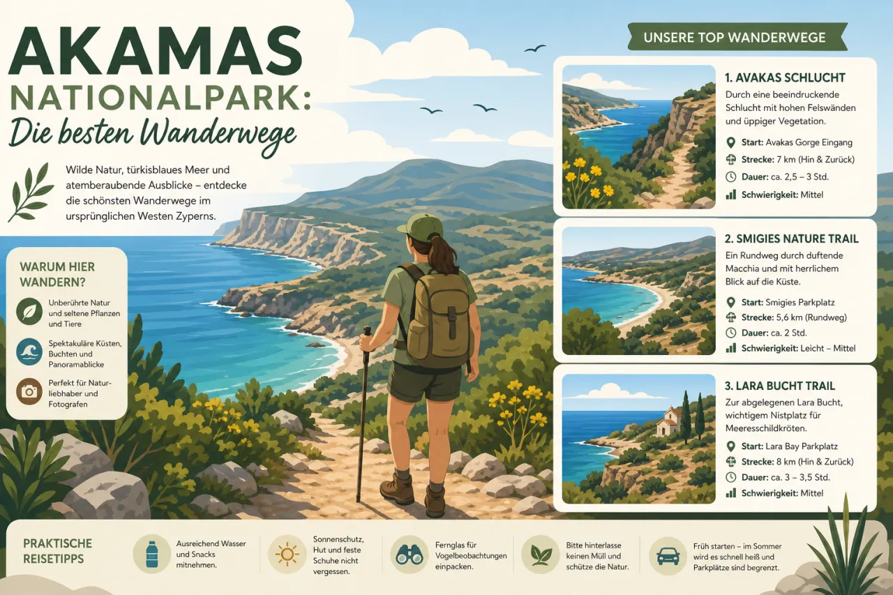 Wandere durch den Akamas Nationalpark