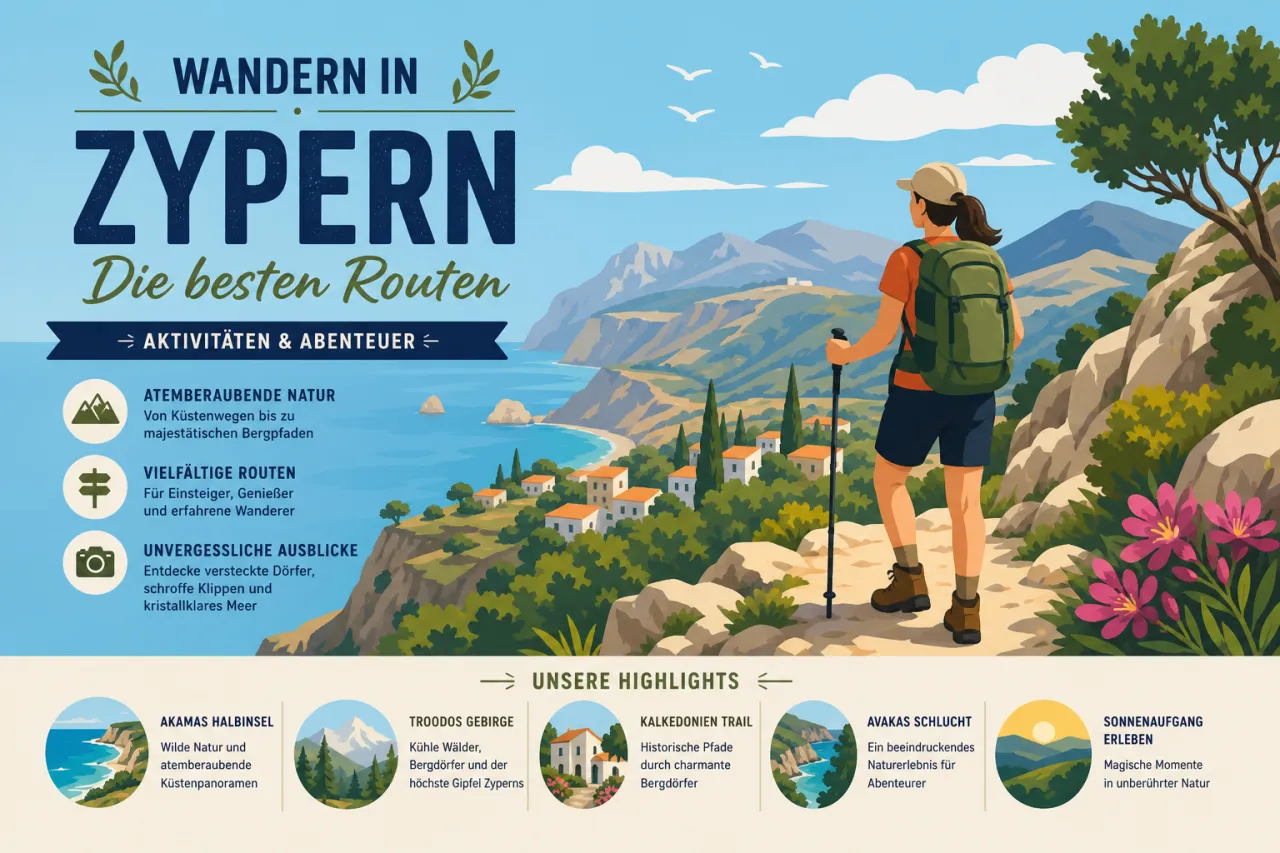 Wandern in Zypern: Die schönsten Wanderwege und Naturpfade