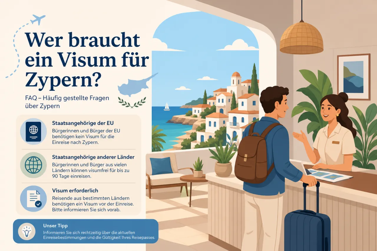 Wer braucht ein Visum für Zypern?