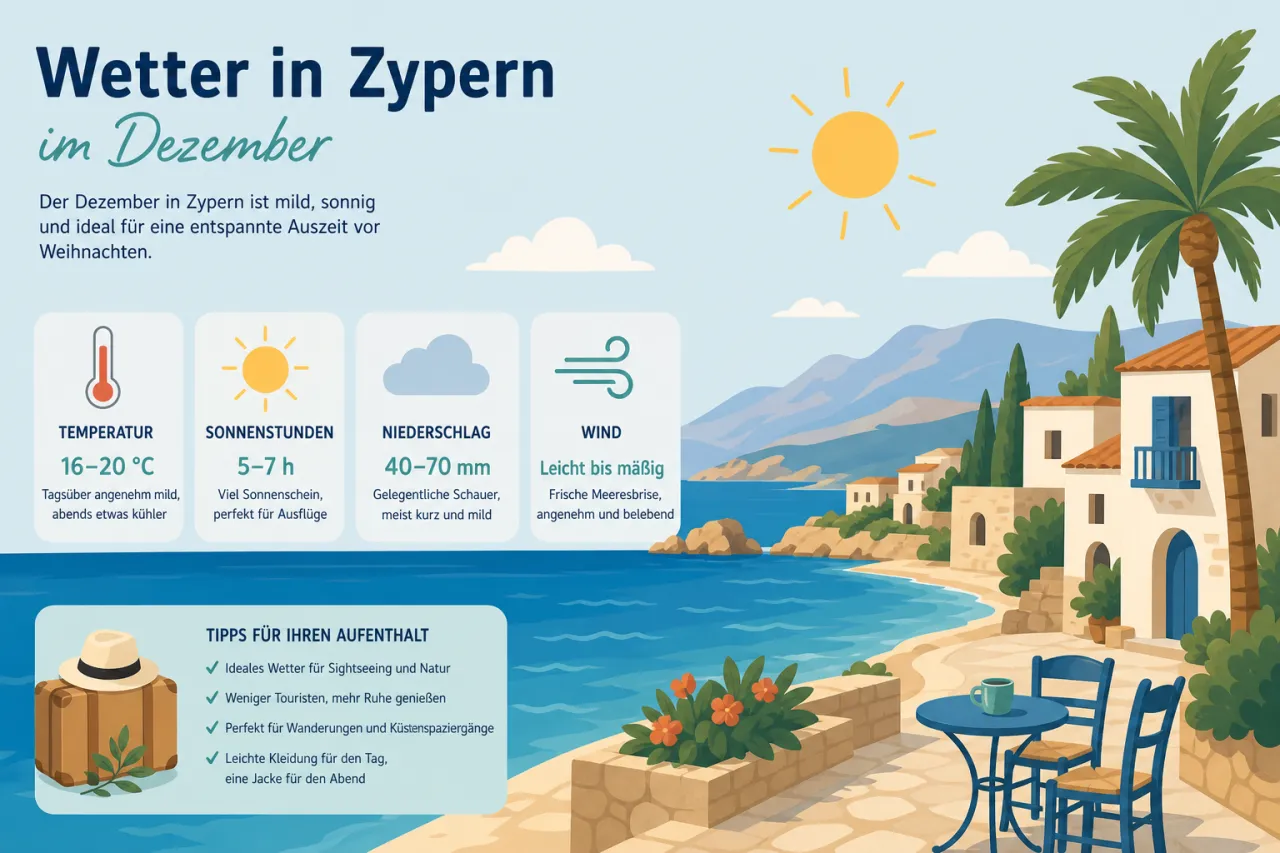 Wetter in Zypern im Dezember