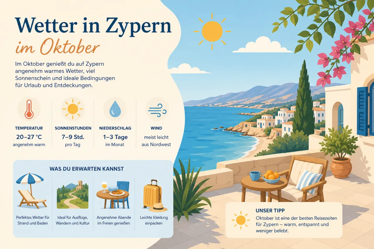 Wetter in Zypern im Oktober