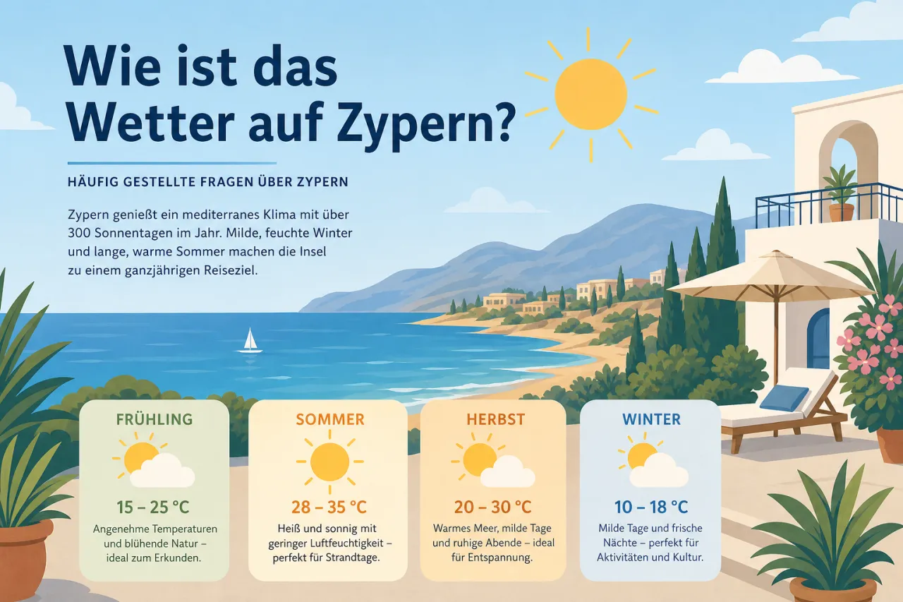 Wie ist das Wetter auf Zypern?