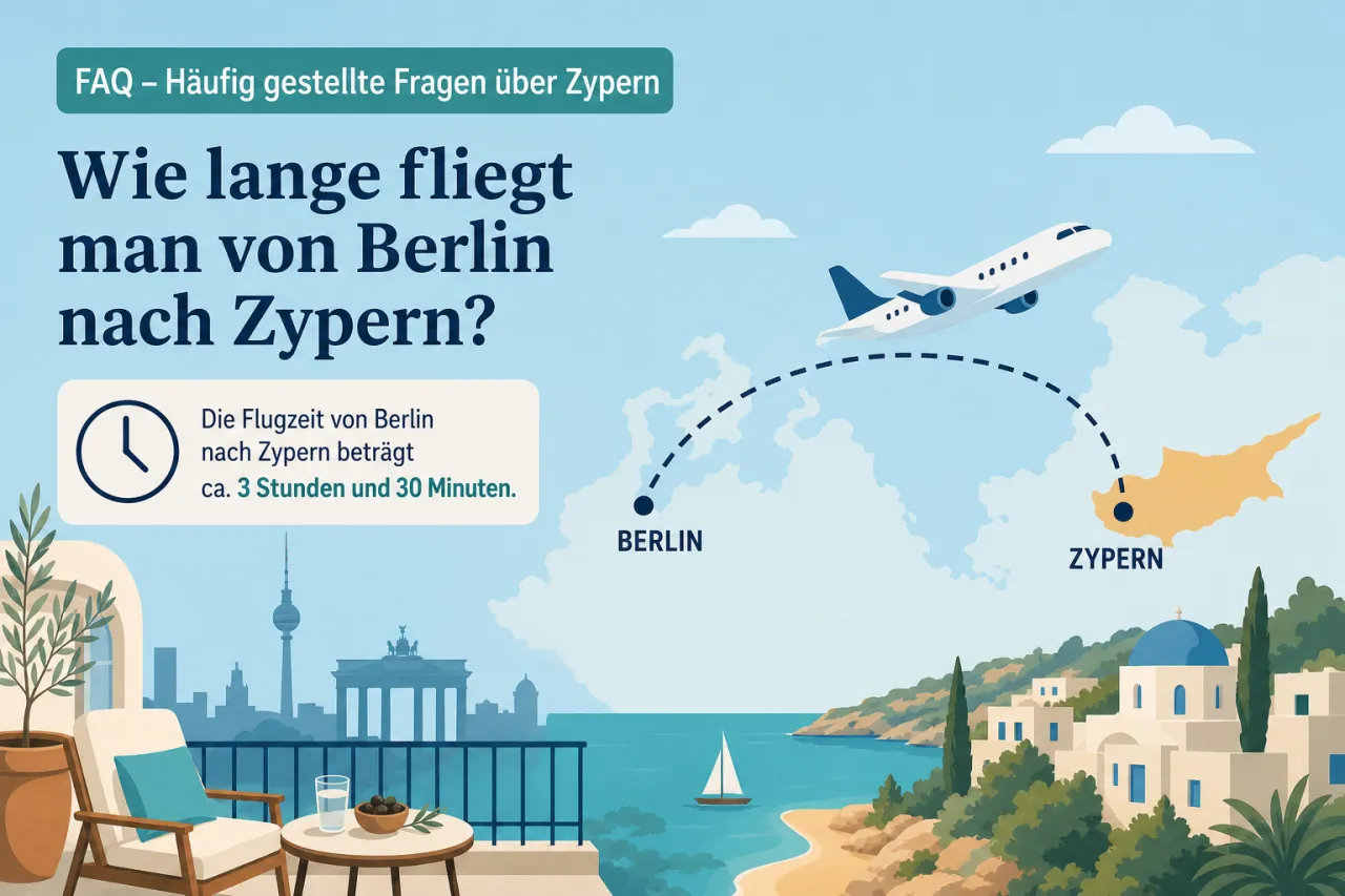 Wie lange fliegt man von Berlin nach Zypern?
