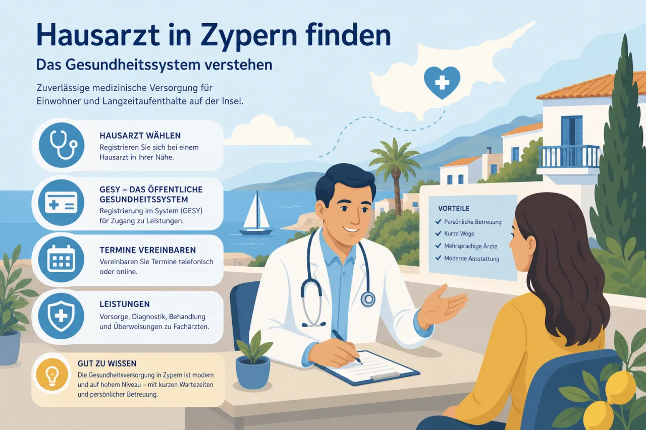 Wie man einen Hausarzt in Zypern findet
