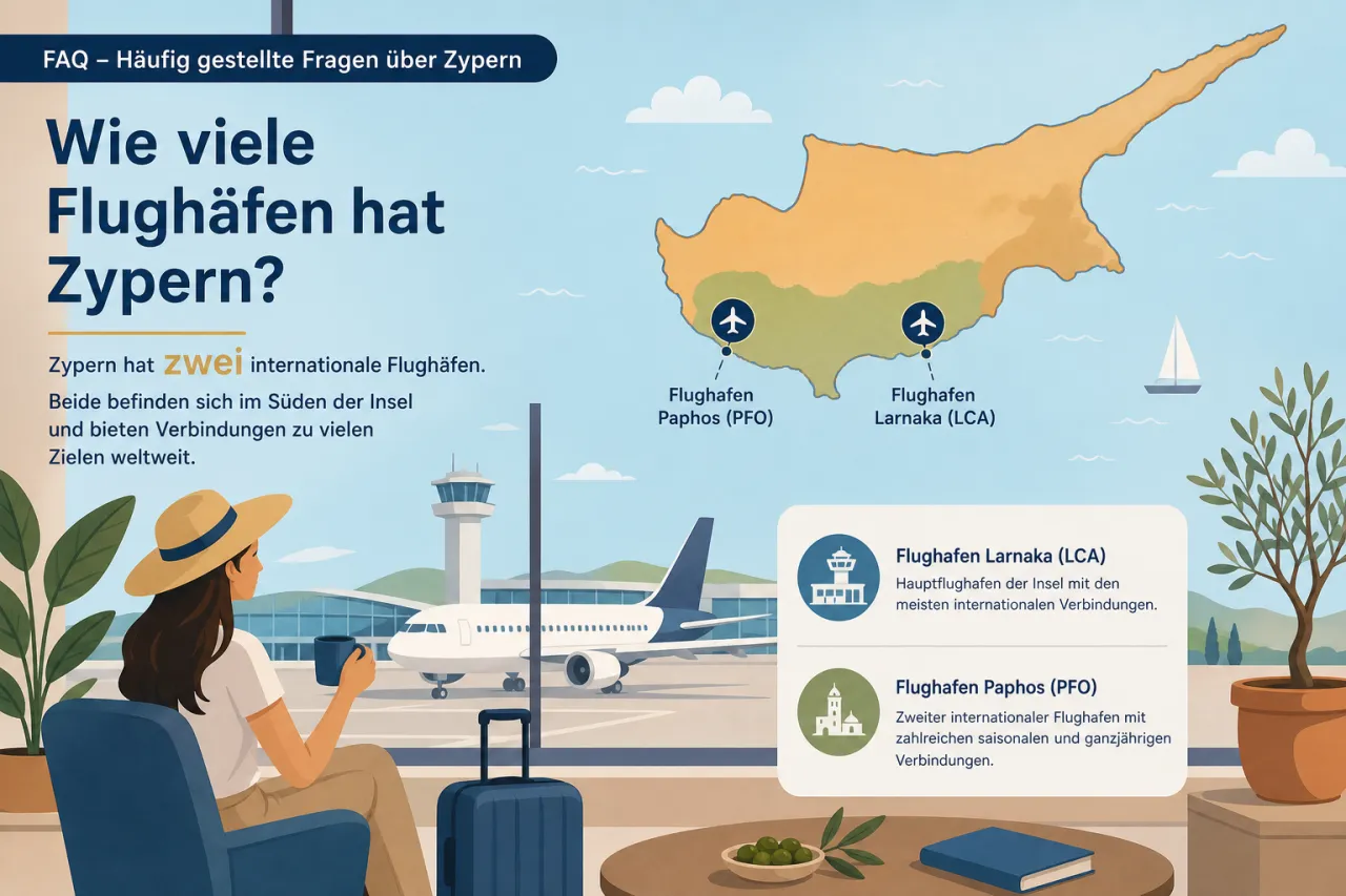 Wie viele Flughäfen hat Zypern?