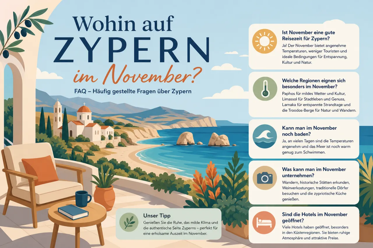 Wohin auf Zypern im November?