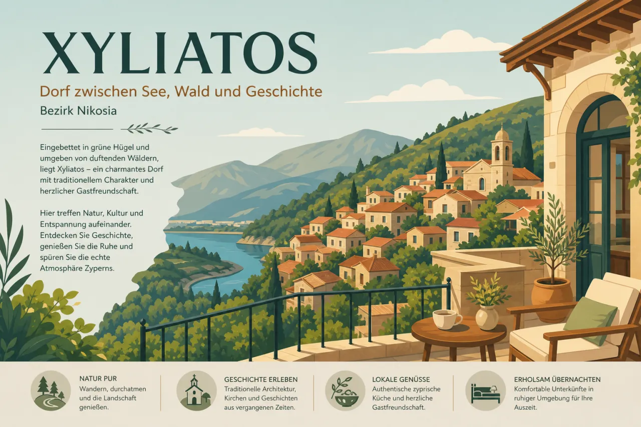 Xyliatos: Dorf zwischen See, Wald und Geschichte