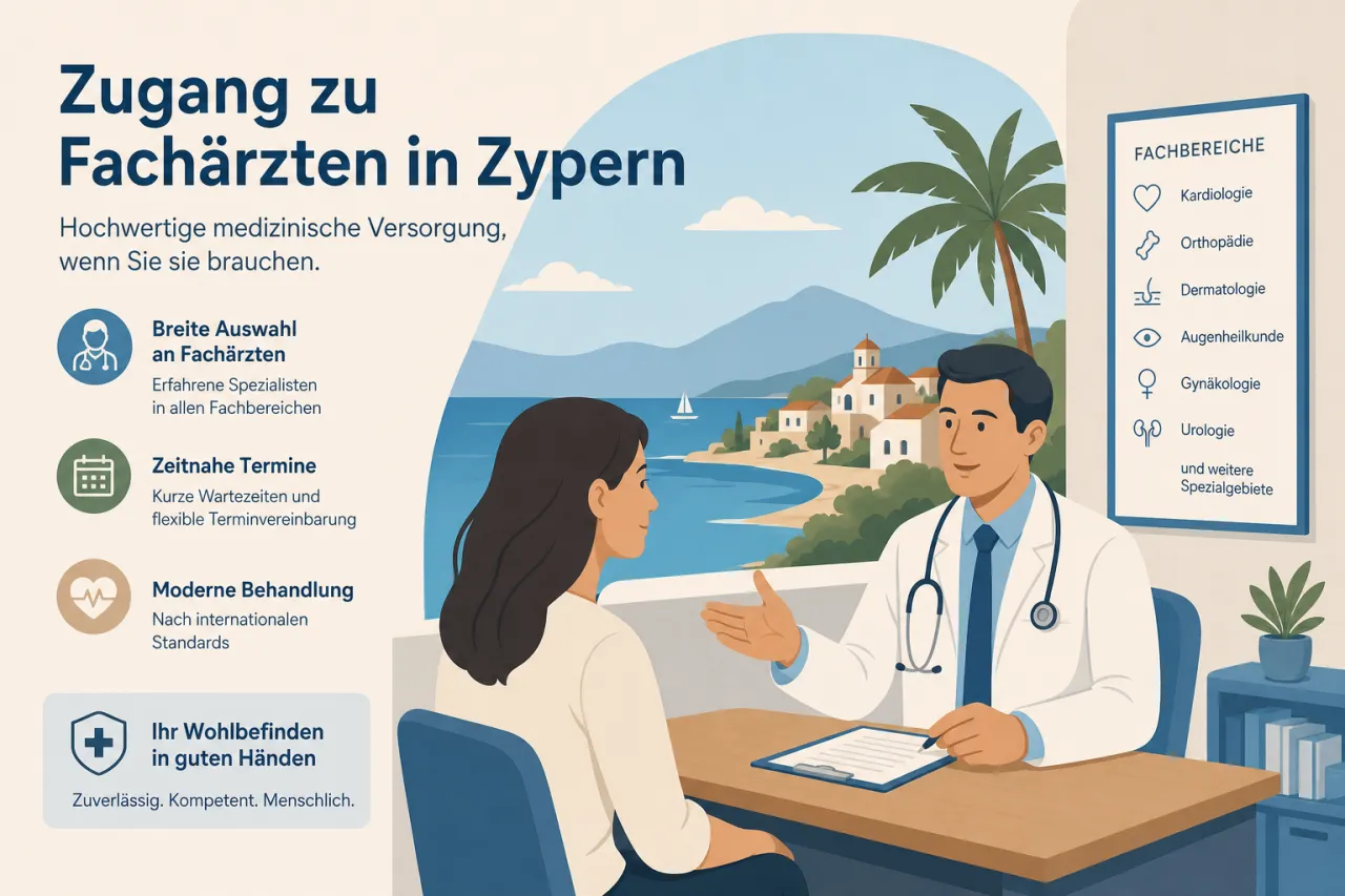 Zugang zu Spezialisten und Fachärzten in Zypern