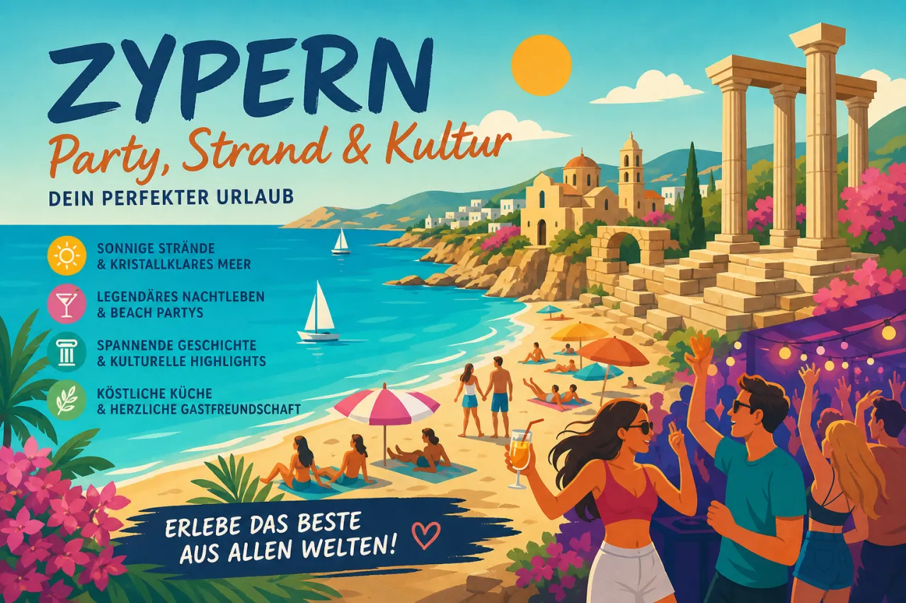 Zypern Party Urlaub: Feiern und entspannen auf der Sonneninsel