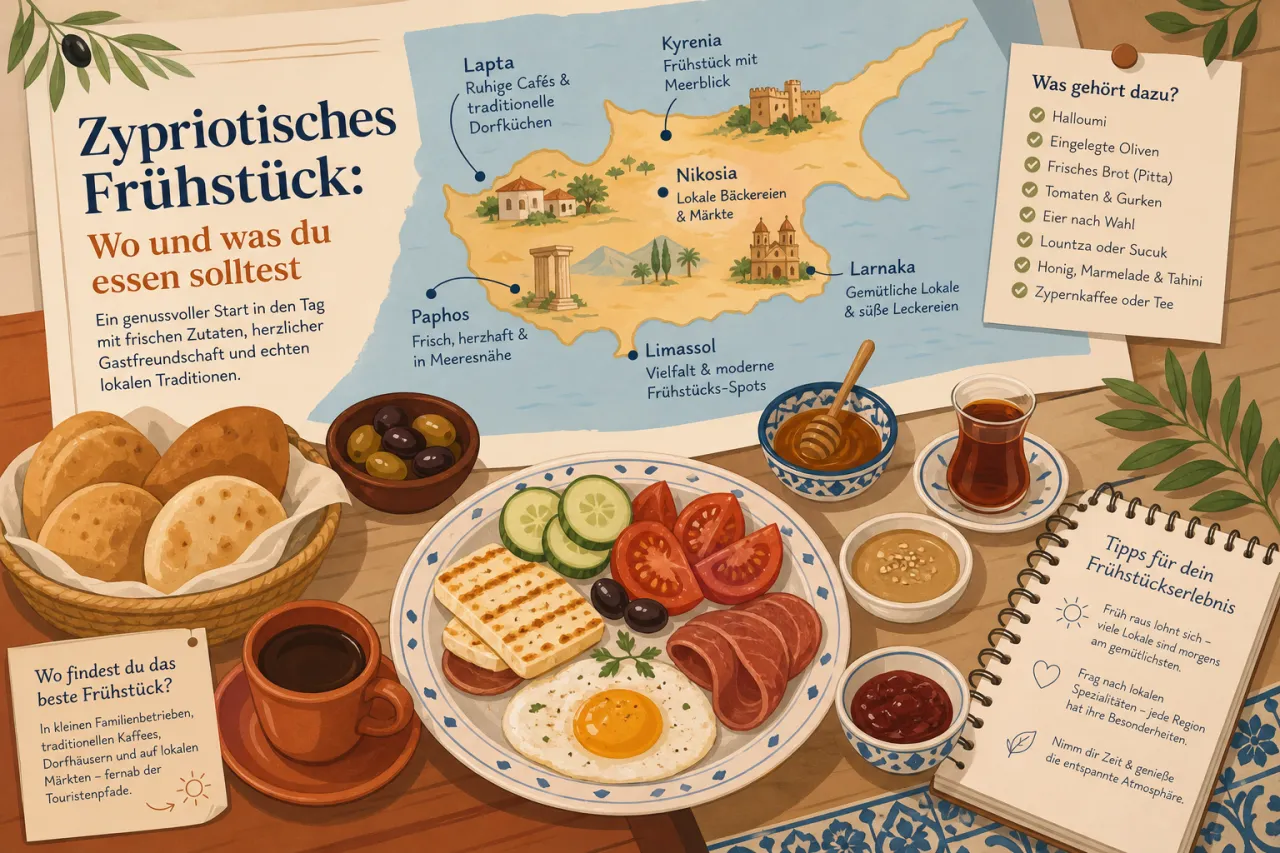 Zypriotisches Frühstück: Wo und was du essen solltest