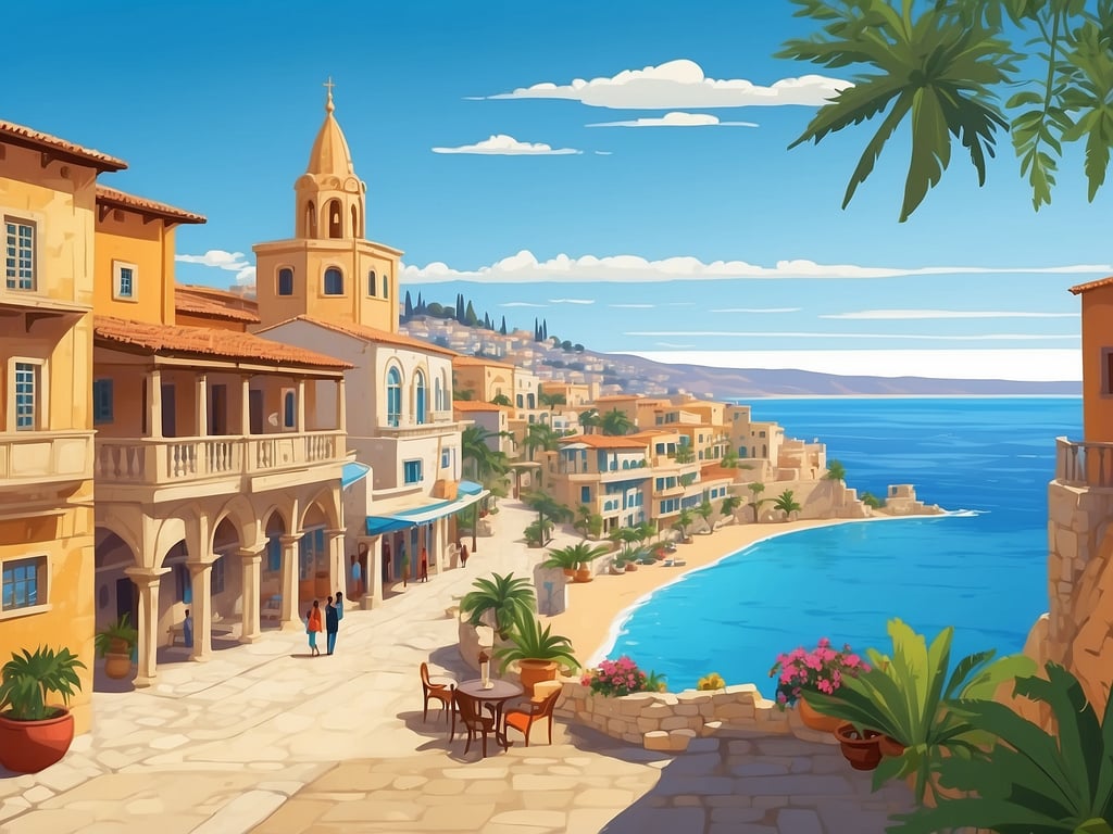 Nikosia mit Altstadt und modernen Vierteln