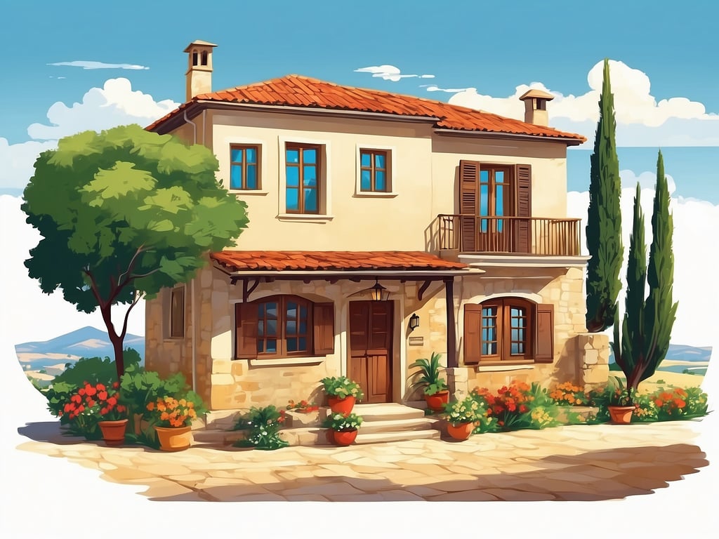 Klavdia mit traditioneller Dorfstruktur