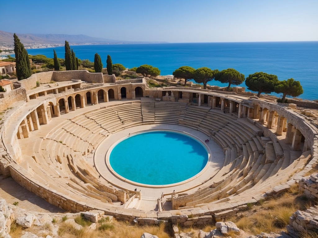 Antike Stätten oberhalb von Kourion Beach